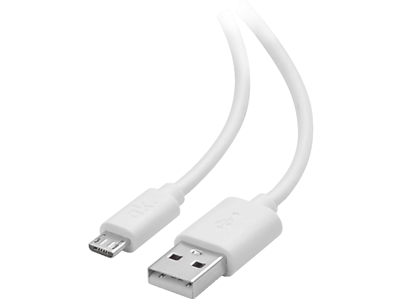 OK. OZB503 3Pack, Ladekabel USBA auf MicroUSB, Weiß Handy Ladekabel