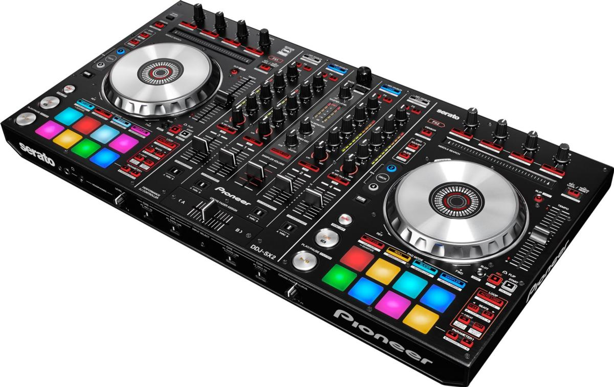 Controladora DJ - Pioneer DDJ-SX2, Serato DJ, scratch, 4 canales, jog wheels baja latencia