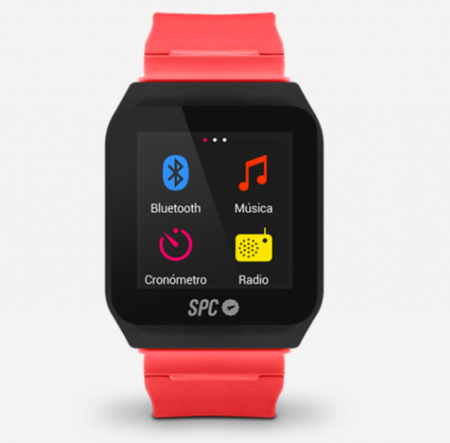 Reloj MP3 - SPC Internet 8564P Sport Watch, Pantalla táctil, Bluetooth