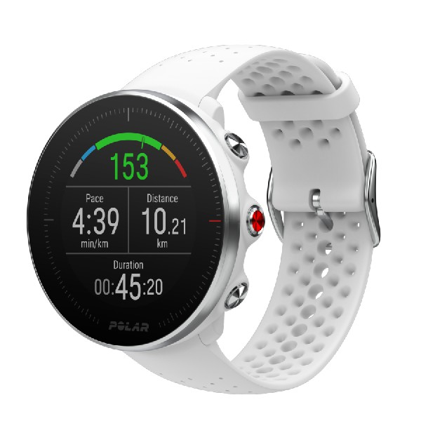 Reloj deportivo - Polar Vantage M, Blanco, 1.2'', GPS, GLONASS, Frecuencia cardíaca, WR30, Talla S