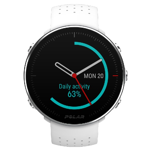 Reloj deportivo - Polar Vantage M, Blanco, 1.2'', GPS, GLONASS, Frecuencia cardíaca, WR30, Talla S