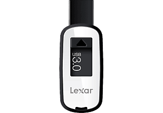 Memoria USB de 128 GB - Lexar JumpDrive S25, USB 3.0, Compatible con PC y Mac®, Negro y blanco