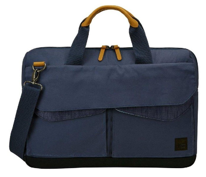 Maletín para portátil - Case-Logic LoDo, color azul, lona de algodón