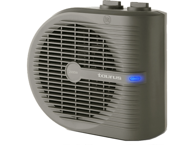 Calefactor Taurus Tropicano 2.5 2000w 946877 termoventilador 3 posiciones termostato gris 2000 2 de calor