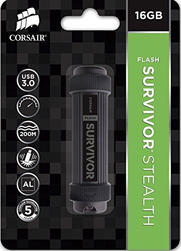 Pendrive de 16GB - Corsair Survivor Stealth, USB 3.0
