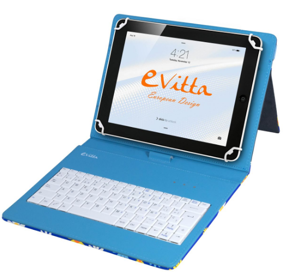 Funda Teclado USB - e-Vitta Daisies EVUN000801 10.1" Folio Multicolor funda para tablet
