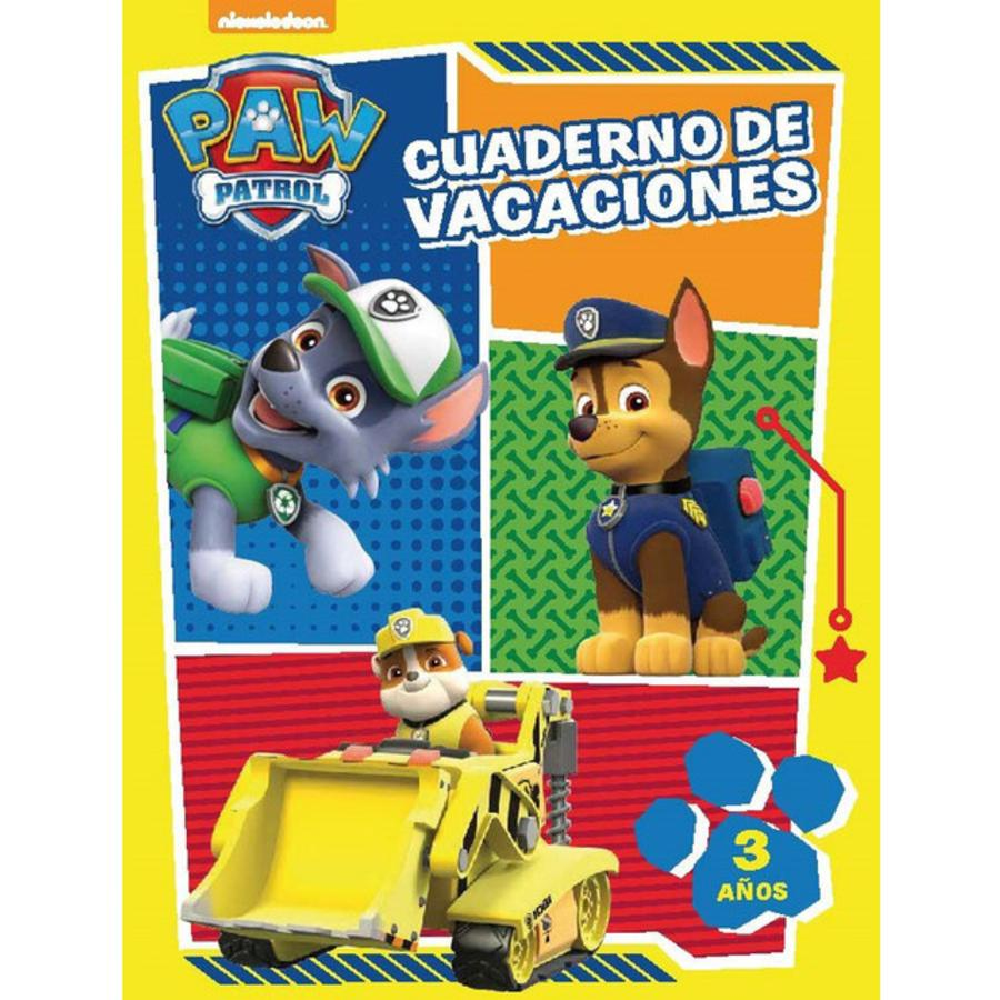 Patrulla Canina Cuaderno de vacaciones. 3 años paw patrol. la libro varios