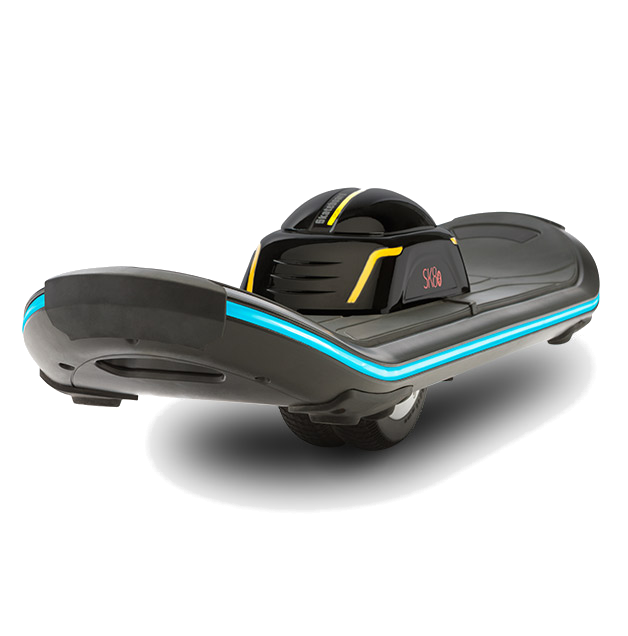 Skateboard eléctrico - SK8 PRO NEGRO, Bluetooth, Altavoz, 18 Km/h, Mono rueda