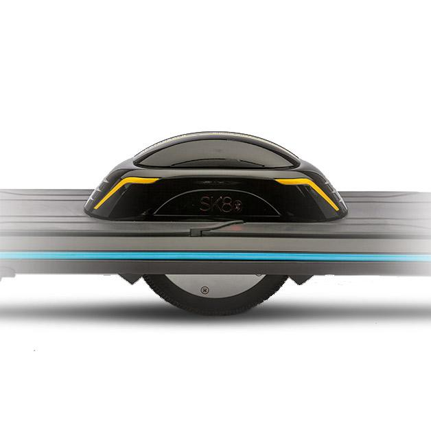 Skateboard eléctrico - SK8 PRO NEGRO, Bluetooth, Altavoz, 18 Km/h, Mono rueda