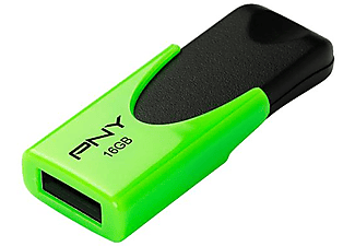 PNY N1 Attaché 16GB 16GB USB 2.0 Verde, Negro unidad flash USB