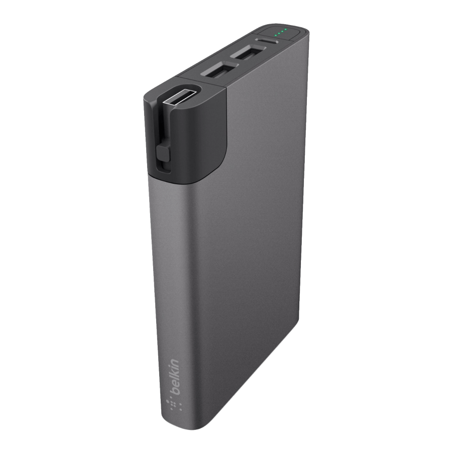 PowerBank - Belkin Power RockStar 10000, 2 puertos USB, 10000 mAh, gris