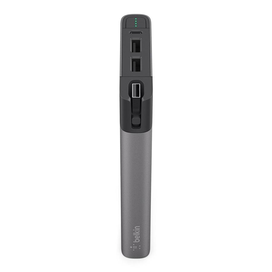 PowerBank - Belkin Power RockStar 10000, 2 puertos USB, 10000 mAh, gris