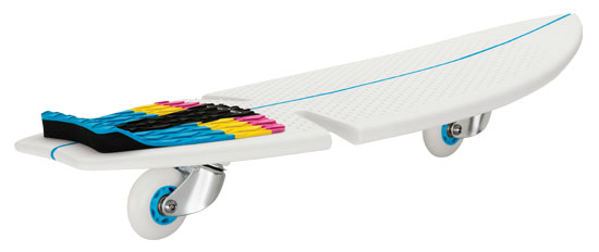 Waveboard - Razor RipSurf, Capacidad 100 kg, Polipropileno, Blanco