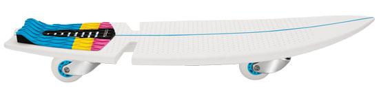 Waveboard - Razor RipSurf, Capacidad 100 kg, Polipropileno, Blanco
