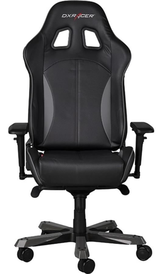 Silla gaming - DXRacer OH/KS28/NG (Serie King), Cojines, Respaldo Inclinable, Negra