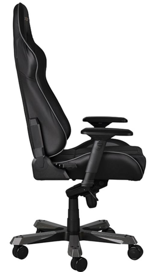 Silla gaming - DXRacer OH/KS28/NG (Serie King), Cojines, Respaldo Inclinable, Negra