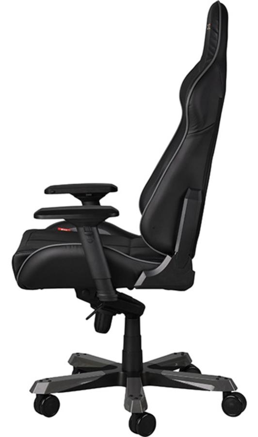 Silla gaming - DXRacer OH/KS28/NG (Serie King), Cojines, Respaldo Inclinable, Negra