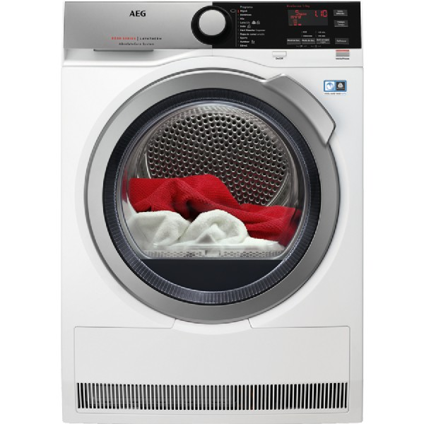 Secadora - AEG T8DEE942, Bomba de calor, Condensación, AbsoluteCare, Carga 9 Kg, A++, Blanco