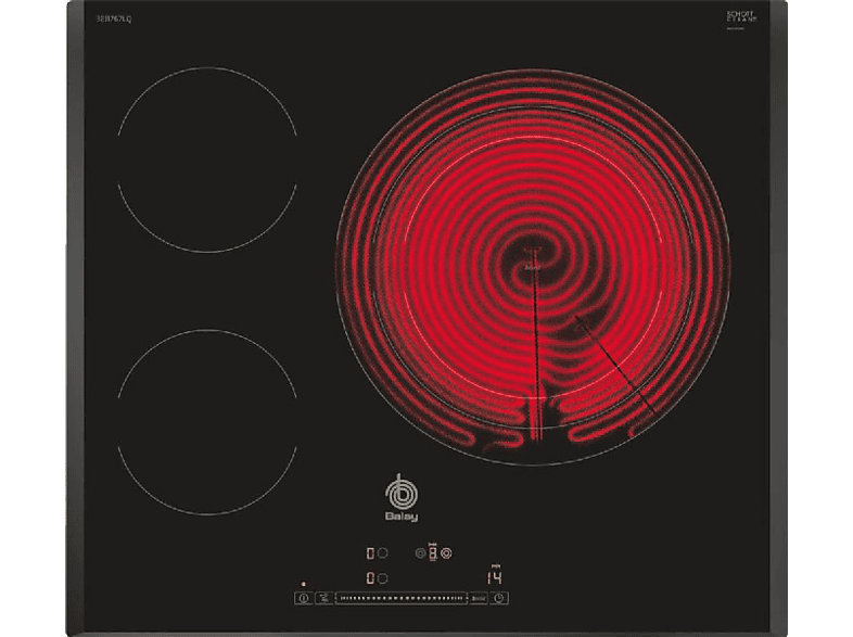 3EB764EN Placa Vitrocerámica Balay 3 fuegos zona 23 cms -【CANARIAS】