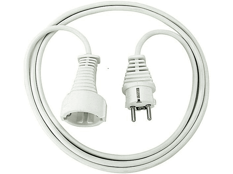 Alargador - Brennenstuhl Quality, Cable 5 m, Blanco, cable de transmisión