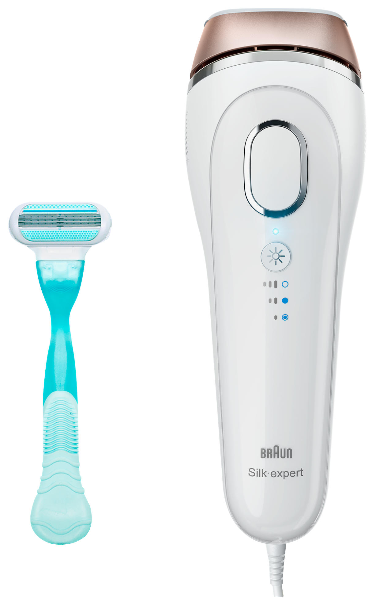 Depiladora IPL - Braun BD 5001 Silk Expert + Cuchilla Venus, Depilación de luz pulsada de larga