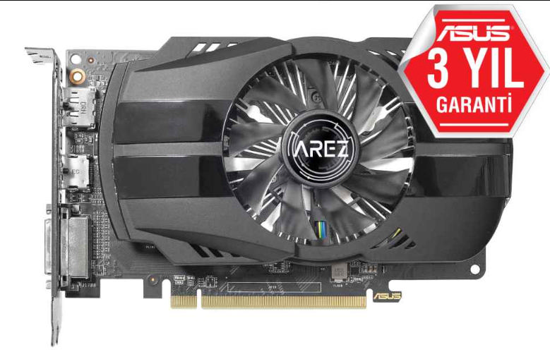 ASUS RX550 Arez Phoenix 2GB GDDR5 128Bit AMD Radeon DX12 Ekran Kartı