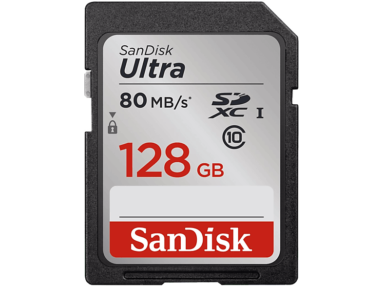 SANDISK Geheugenkaart SDXC Ultra 128 GB Class 10 UHS-I (139769)