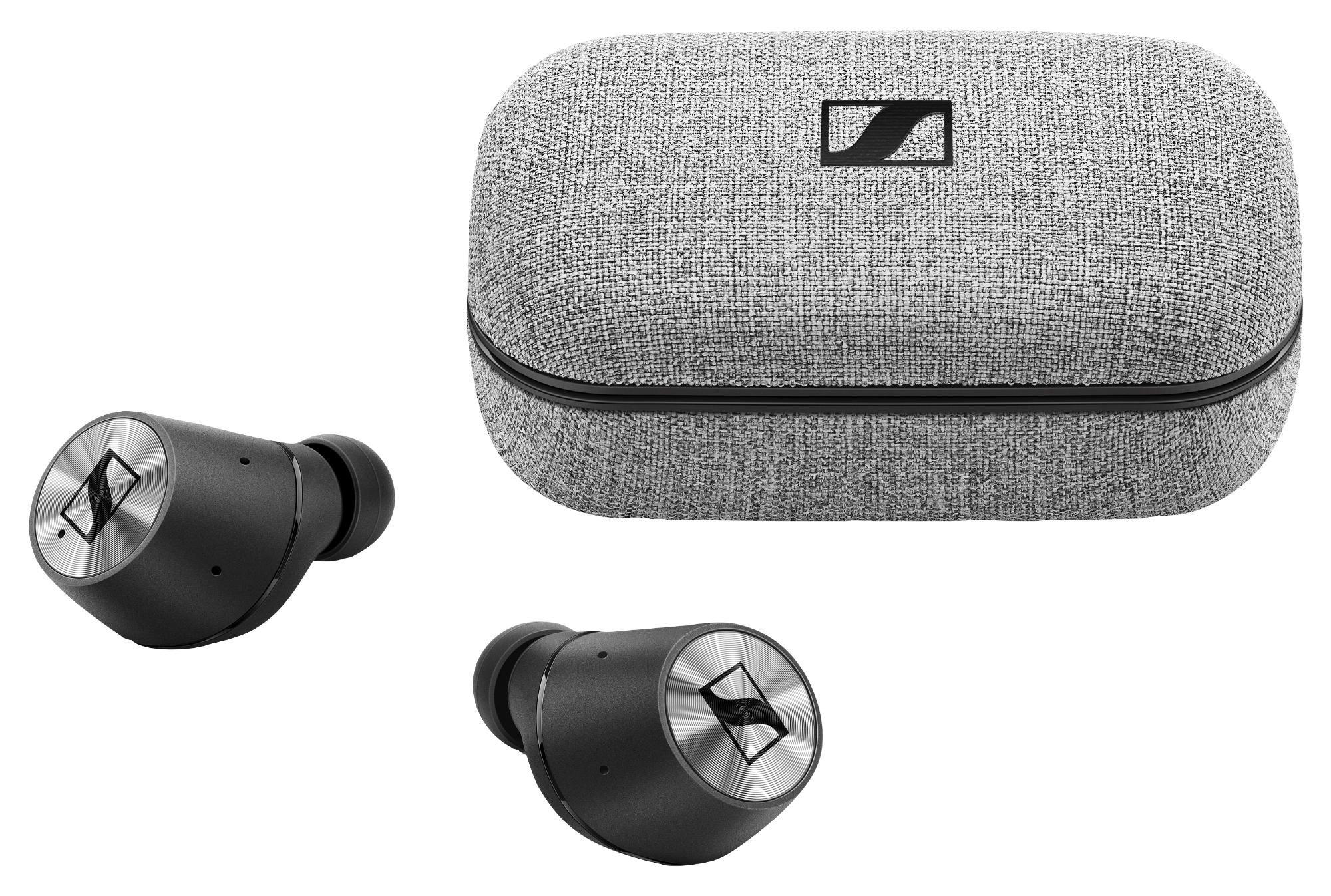 Bluetooth SENNHEISER Schwarz/Silber True Kopfhörer In-ear MOMENTUM Wireless,