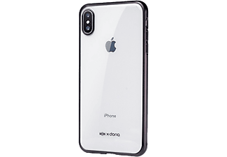 X-DORIA iPhone XR ultravékony, áttetsző szilikon metálfekete tok (3X3C1805A)