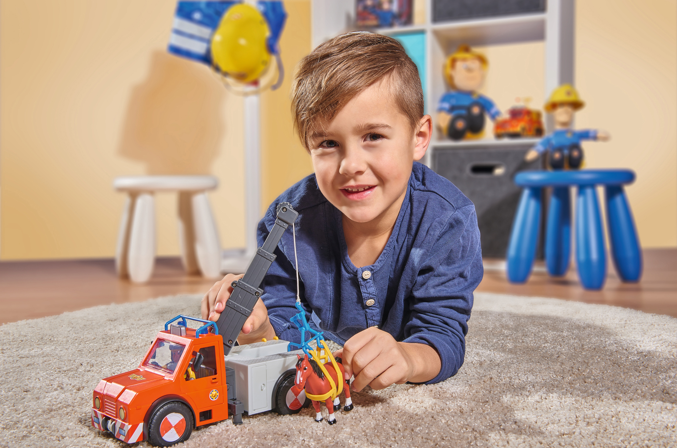 SIMBA TOYS Sam Phoenix mit Figur und Pferd Spielzeugauto