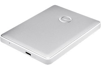 G-TECHNOLOGY G-DRIVE® mobile USB-C™ Festplatte, 2 TB HDD, 2,5 Zoll, extern, Silber