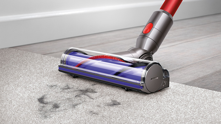 DYSON V8 Total Clean - Steelstofzuiger incl. kruimelzuiger - Accuduur 40 min - Max zuigvermogen 115 W - Rood