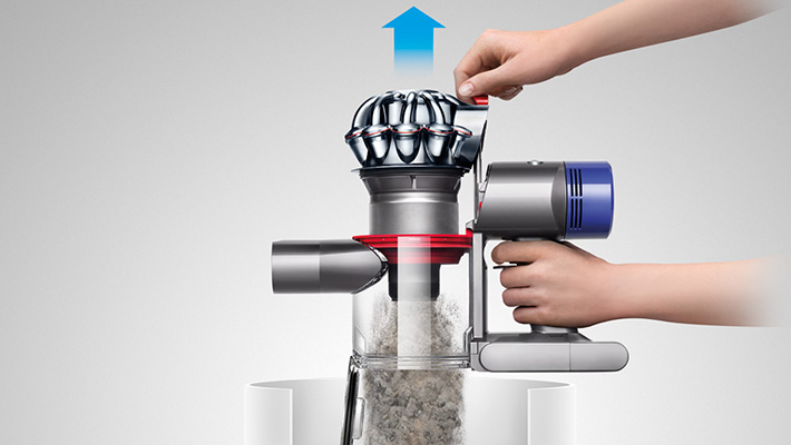 DYSON V8 Total Clean - Steelstofzuiger incl. kruimelzuiger - Accuduur 40 min - Max zuigvermogen 115 W - Rood