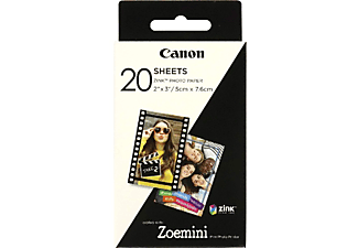 Papel Fotográfico - Canon Zink Zp-2030, 20 unidades, compatible con Canon Zoemini PV-123
