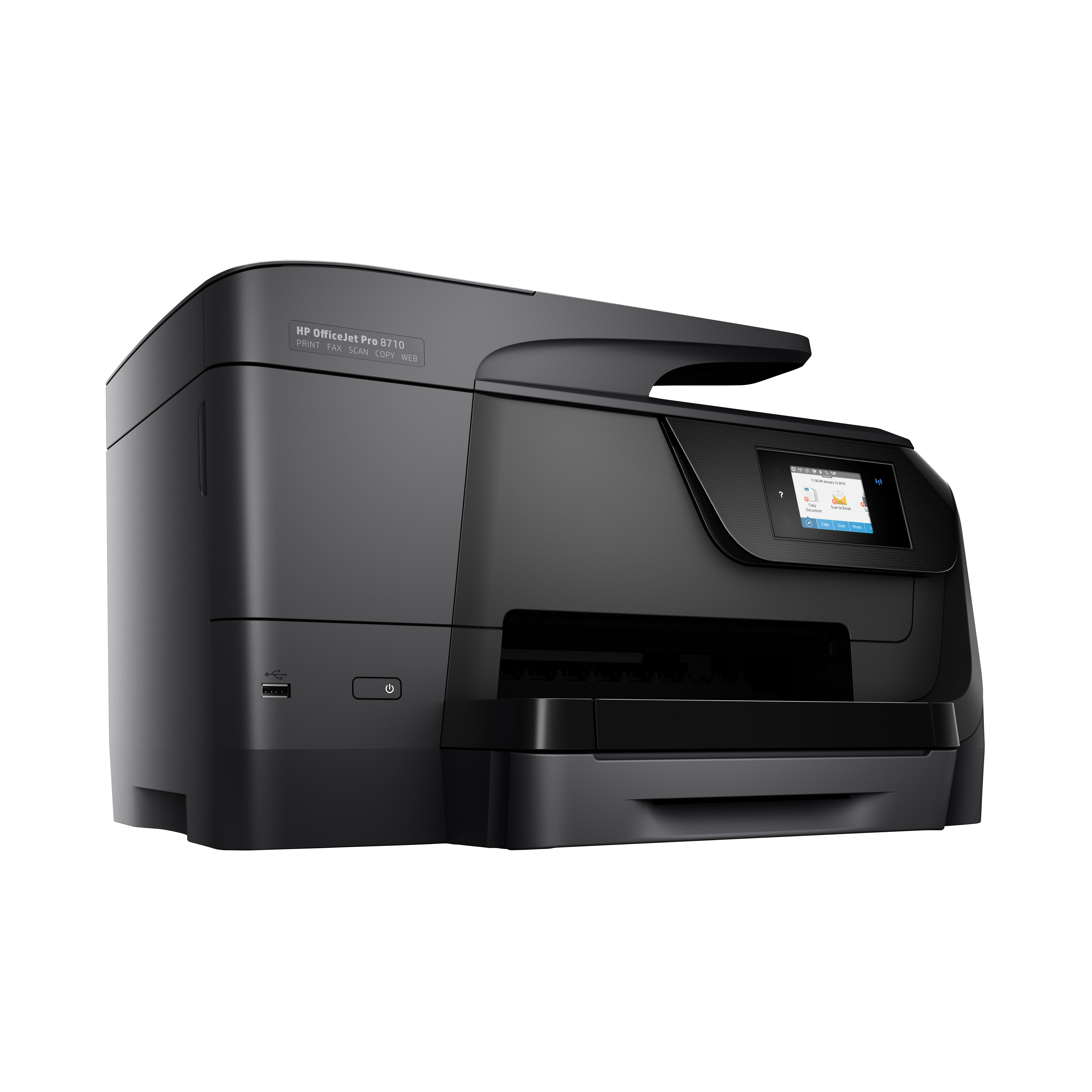 Impresora multifunción - HP Officejet PRO 8710, Doble cara automático, WiFi, Ethernet, USB