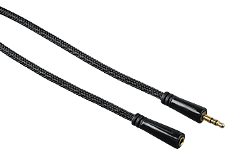 HAMA Connecteur jack 3,5 mm - Câble d'extension audio (Noir)