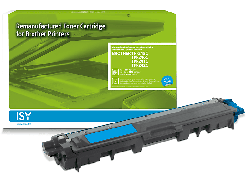 ISY ITC-1013 Brother TN-245C/246C cyan; Tonerpatrone