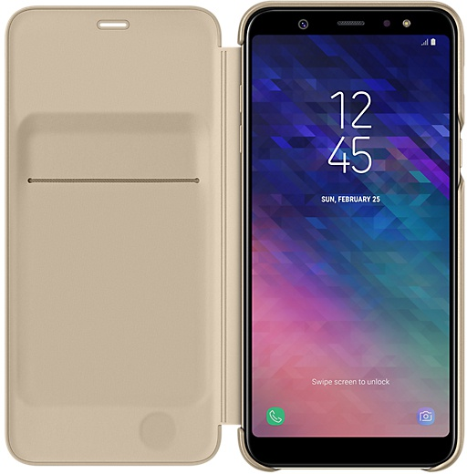 Funda libro Samsung A6PLUS GD TARJETERO
