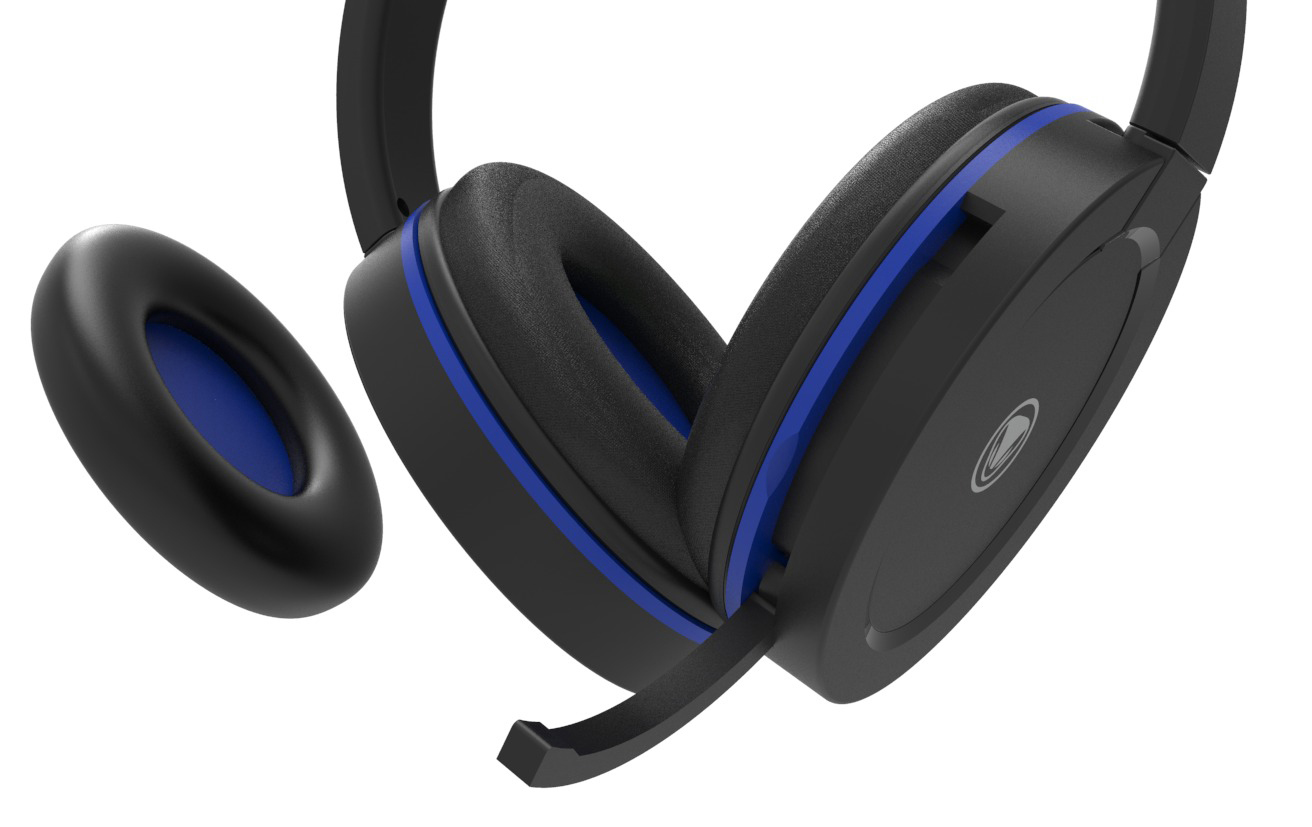 SNAKEBYTE PS4 Stereo HEAD SET mit Gaming Schwarz/Blau PRO™ Zubehör, On-ear Headset 4