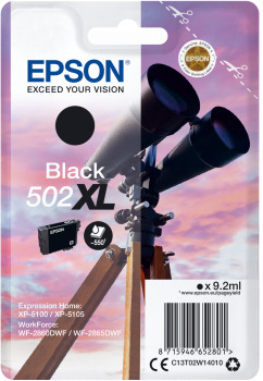 (C13T02W14010) Schwarz 502 XL EPSON