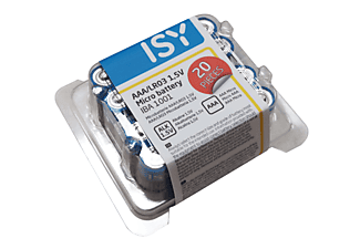 ISY IBA-1001 AAA 20PCS - Batteria (Blu)