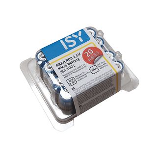 ISY IBA-1001 AAA 20PCS - Batteria (Blu)