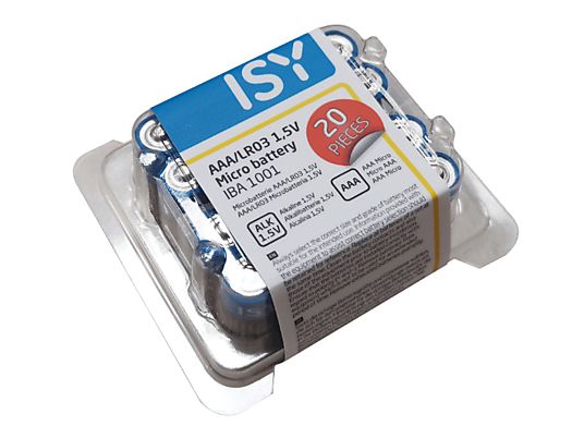 ISY IBA-1001 AAA 20PCS - Batterie (Bleu)