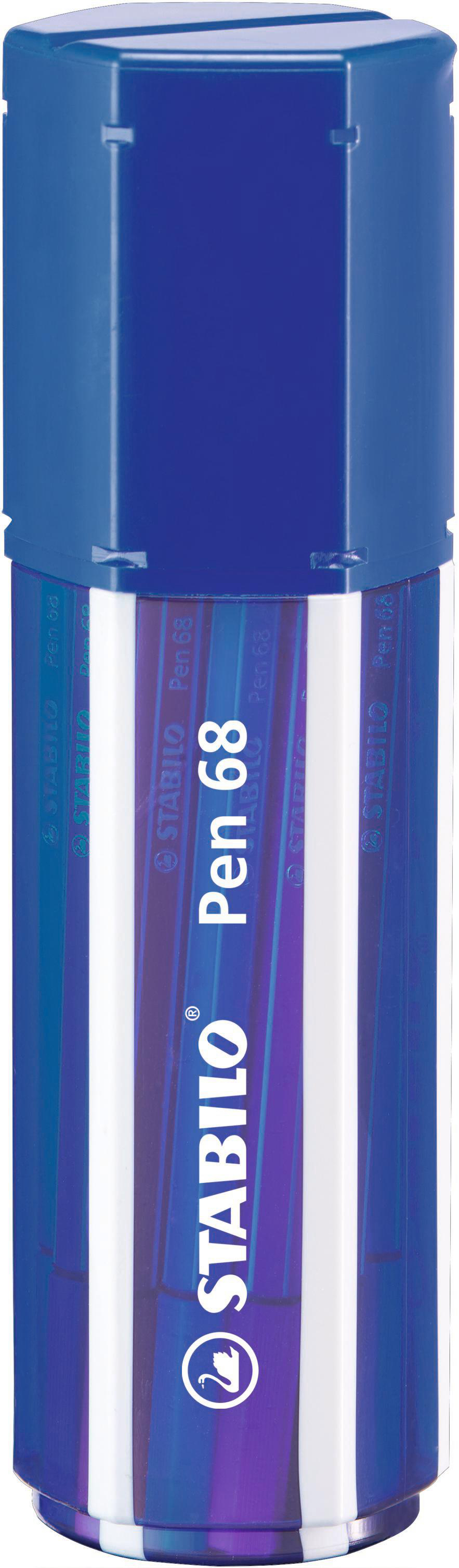 STABILO Pen 68  - 20er Big Pen Box - mit 20 verschiedenen Farben  Filzstift Farbauswahl nicht möglich