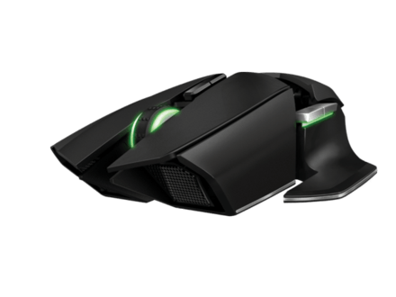 Ratón gaming - Razer Ouroboros, sensor láser 4G de 8200 DPI, inalámbrico, negro
