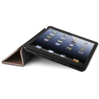 Funda para iPad mini - Kensington, con función soporte, piel, color marrón