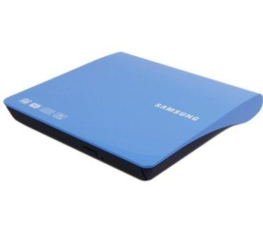 Grabadora DVD - Samsung SE-208DB/TSLS, externa, conexión USB, de color azul