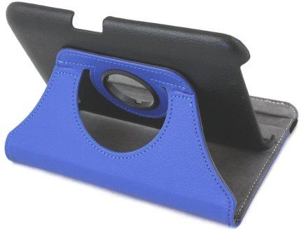 Funda para Galaxy Tab 2 7" - Silver HT Tabletcase, con soporte giratorio 360º, en color negro y