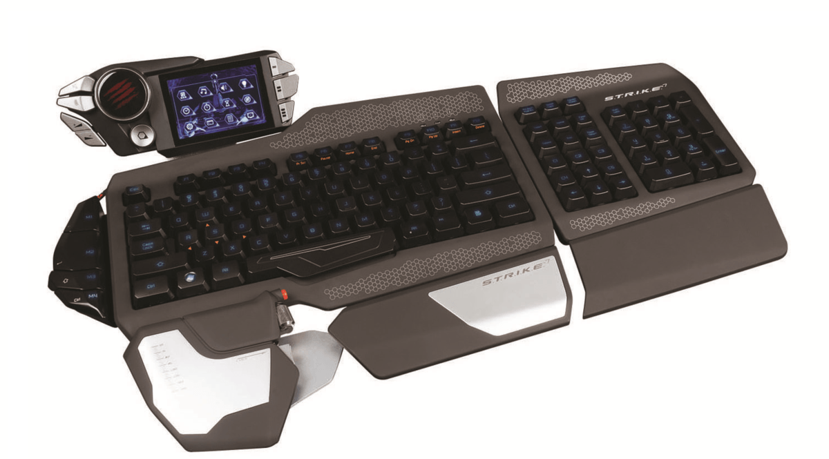 Teclado gaming - Mad Catz S.T.R.I.K.E. 7 pantalla TFT táctil, modular, configurable