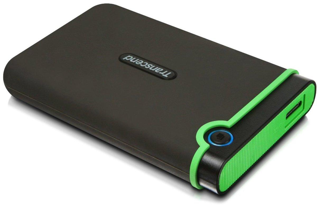 Disco duro de 1Tb - Trascend StoreJet 25M3, externo, 2,5", SATA, USB 3.0, color gris